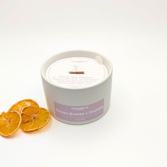 Ocean Breeze + Orchids Nordic Mini Candle