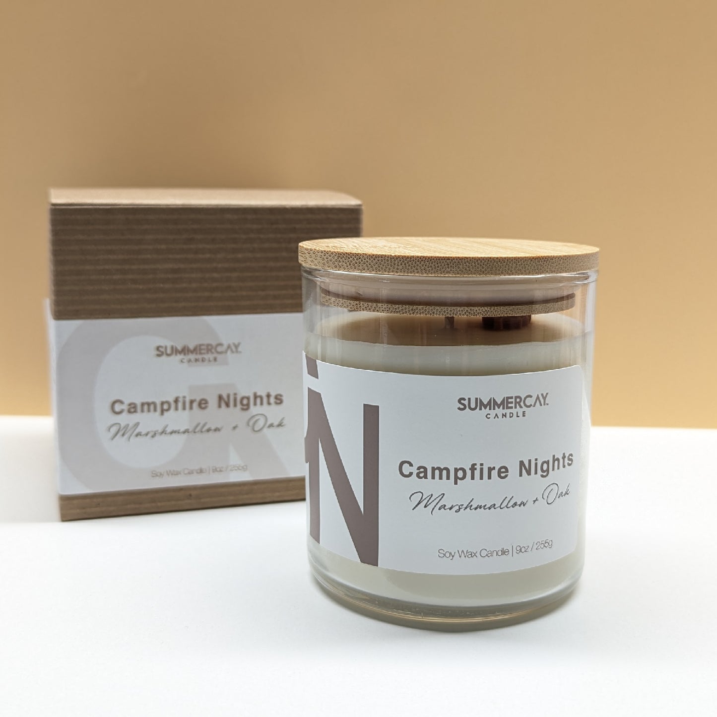 Campfire Nights Scented Candle, Earthy & Sweet Fragrance