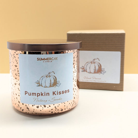 Pumpkin Kisses 2-Wick Candle, Cozy Autumn Spice, SummerCay