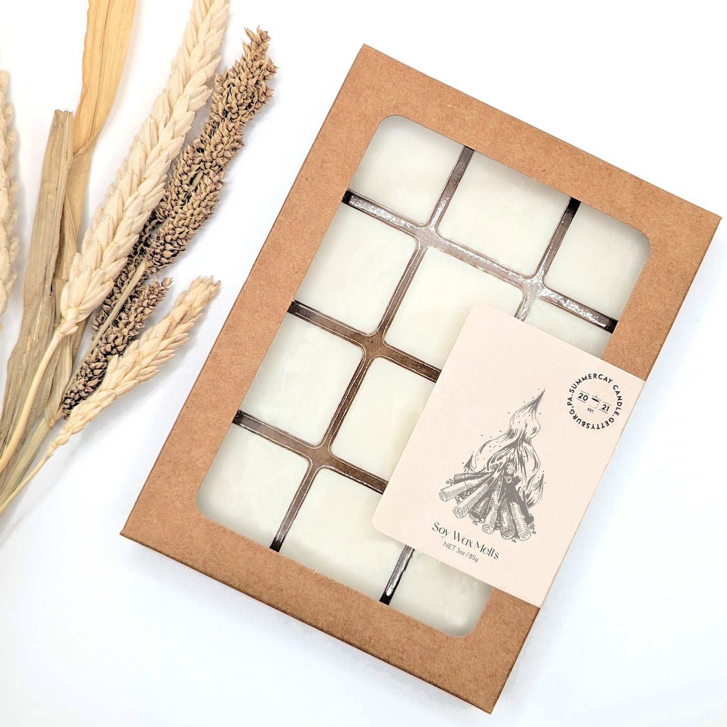 Campfire Nights Wax Melts, Earthy & Sweet Scent, SummerCay