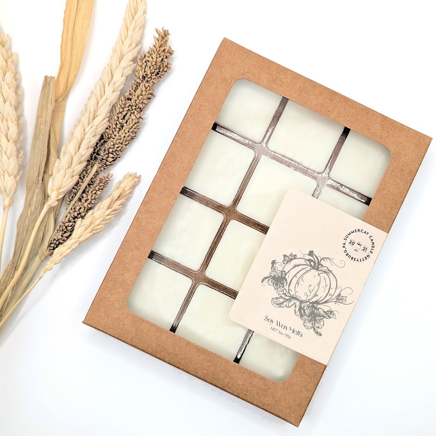Pumpkin Kisses Wax Melts, Cozy Autumn Fragrance, SummerCay