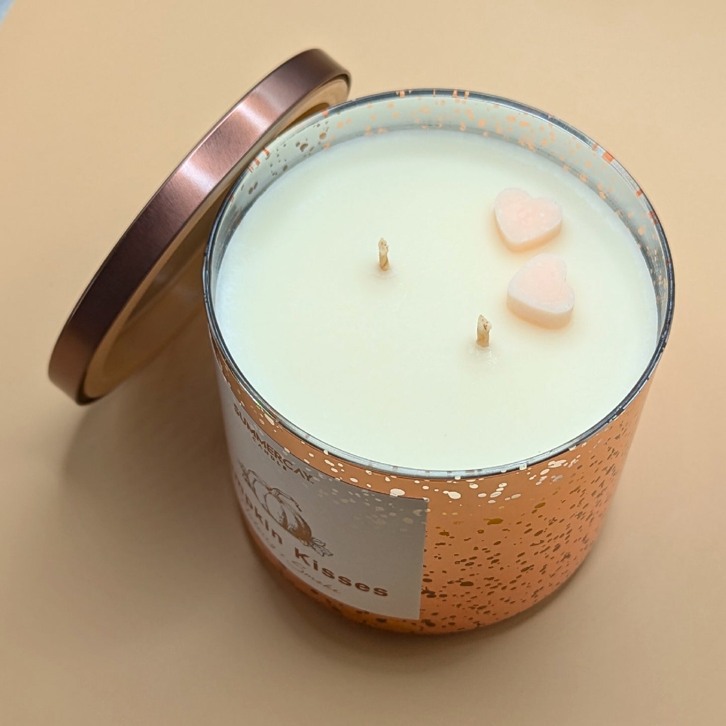 Pumpkin Kisses 2-Wick Candle, Cozy Autumn Spice, SummerCay