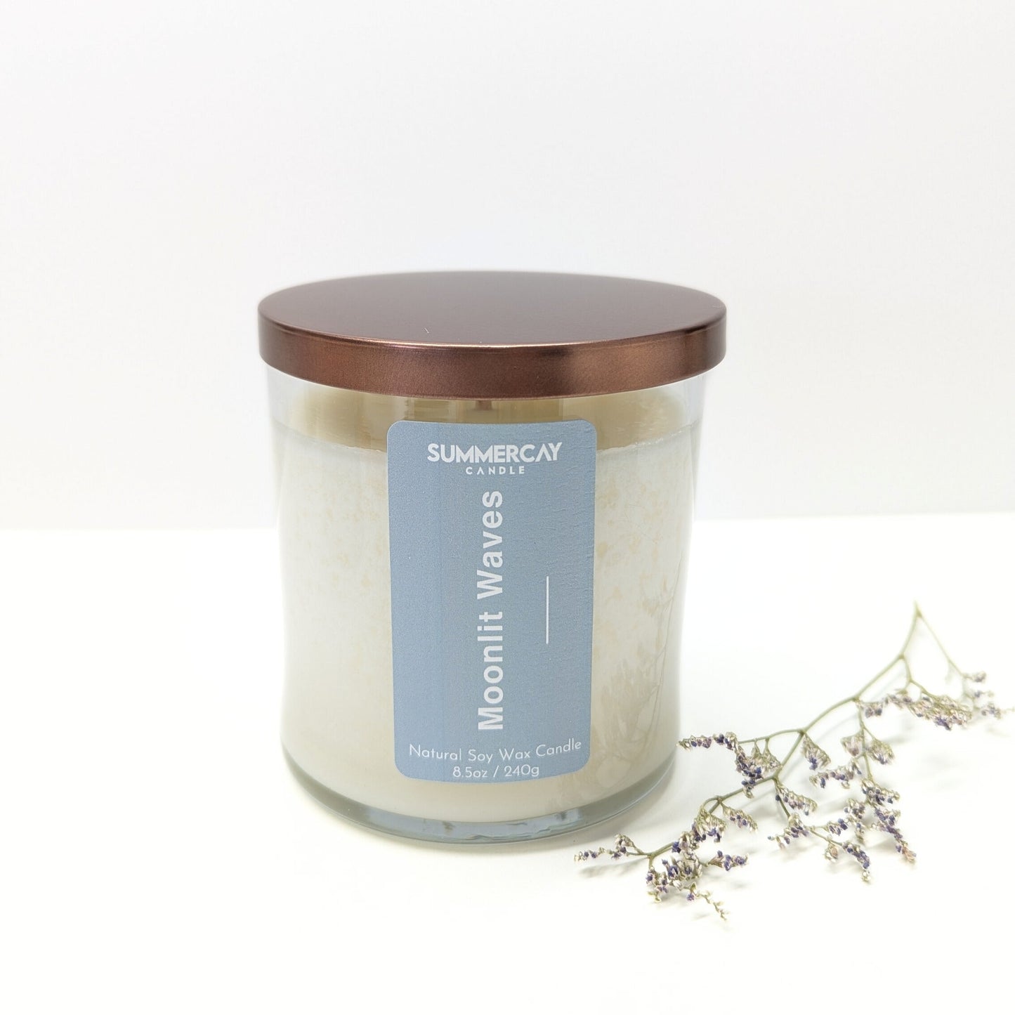 Moonlit Waves Candle