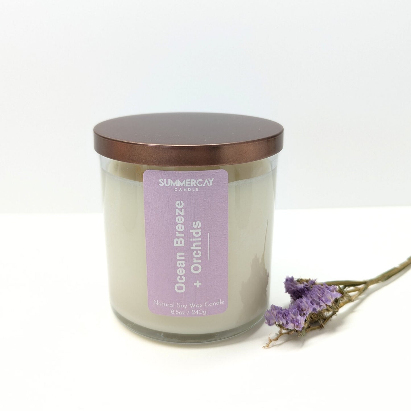 Ocean Breeze + Orchids Candle