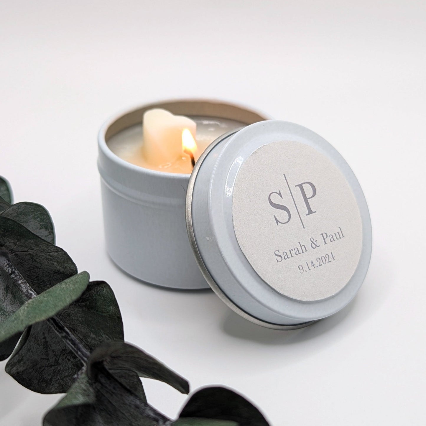 Personalized Mini Wedding Favors, Custom Candles, SummerCay