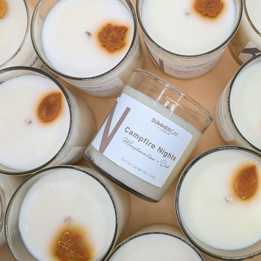 Campfire Nights Scented Candle, Earthy & Sweet Fragrance