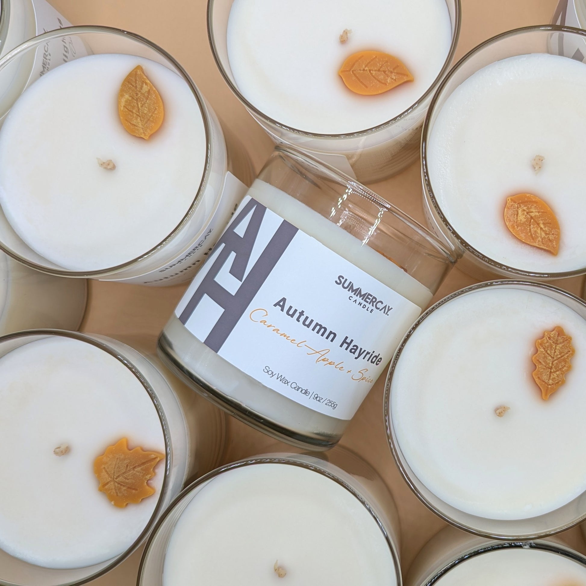 Autumn Hayride Candle, Caramel Apple Scen, SummerCay