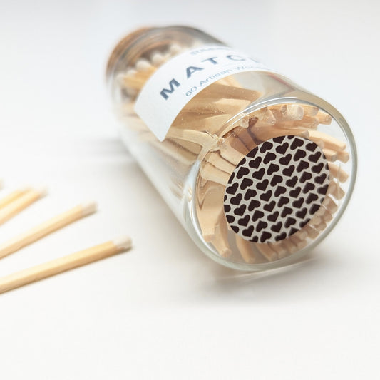 Chic Artisan Matches in Glass Bottle, Home Decor, SummerCay