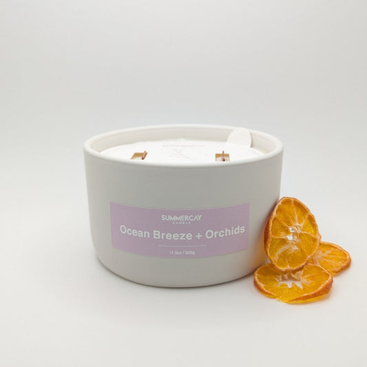 Ocean Breeze + Orchids Nordic Candle
