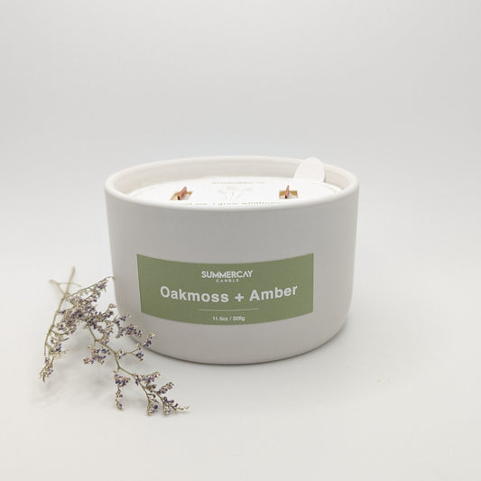 Oakmoss + Amber Nordic Candle