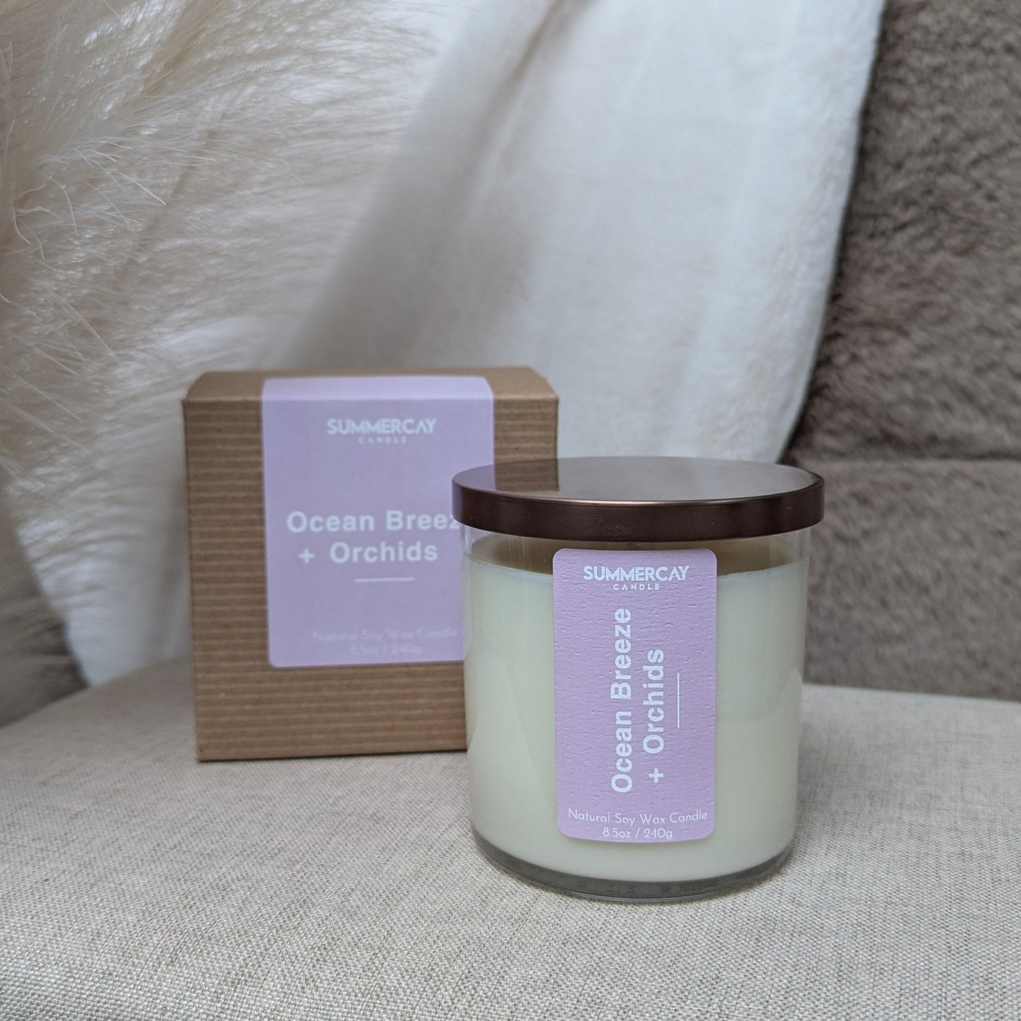 Ocean Breeze + Orchids Candle
