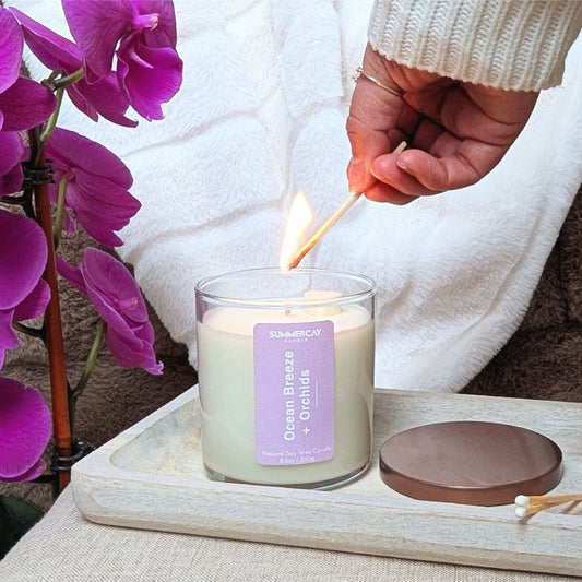 Ocean Breeze + Orchids Candle