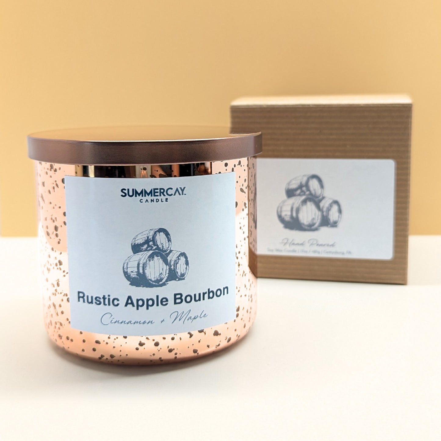 Rustic Apple Bourbon - 2 Wick Candle - SummerCay Candle