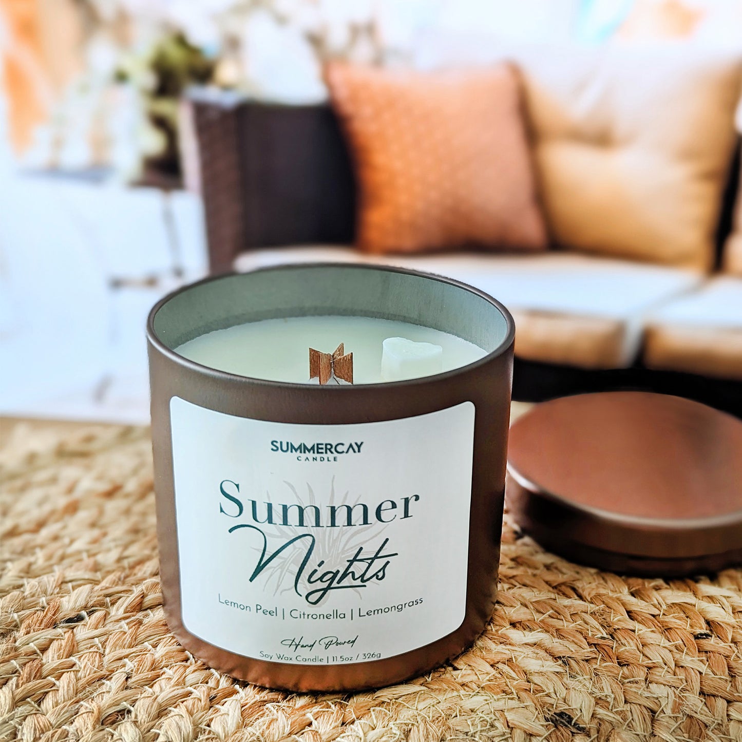 Summer Nights Wood Wick Candle - SummerCay Candle