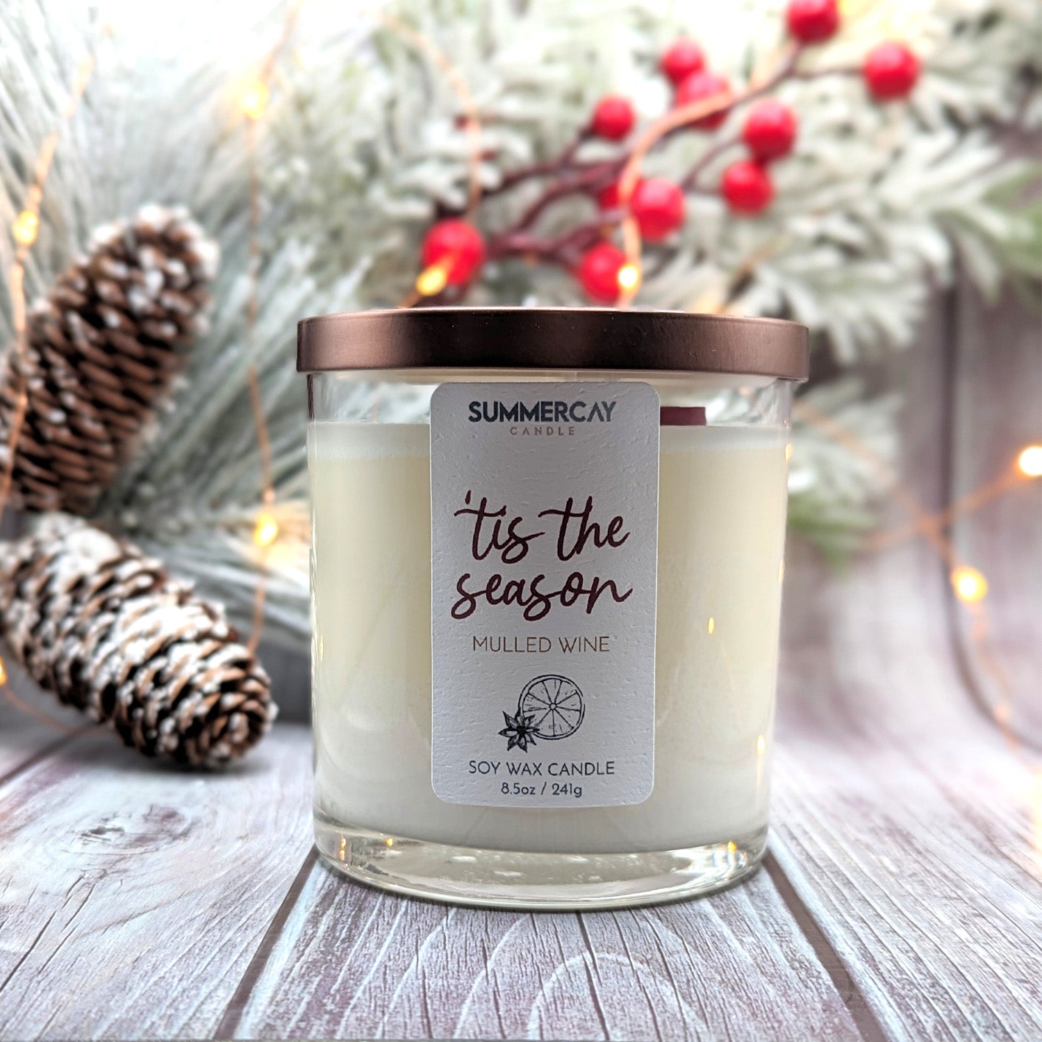 'Tis The Season (Mulled Wine) Candle - SummerCay Candle