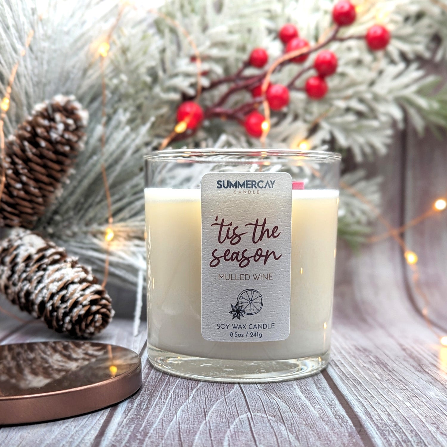 'Tis The Season (Mulled Wine) Candle - SummerCay Candle