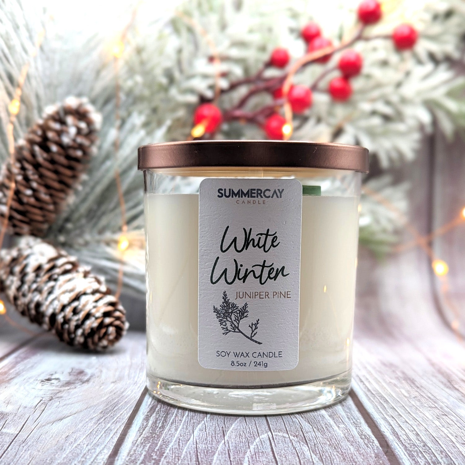 White Winter (Juniper Pine) Candle - SummerCay Candle