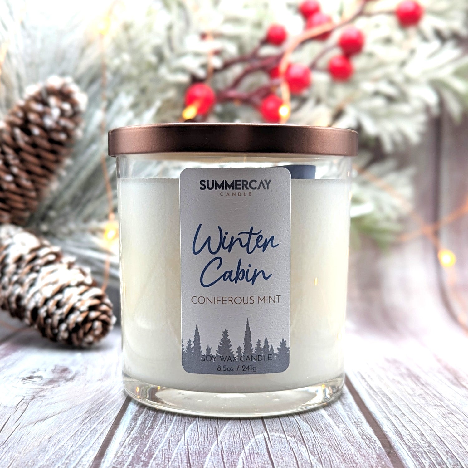 Winter Cabin (Coniferous Mint) Candle - SummerCay Candle