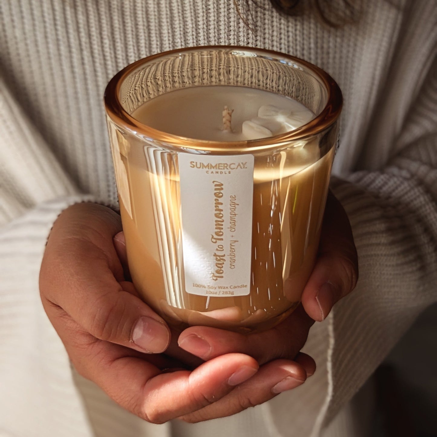 Toast to Tomorrow Candle, Festive Citrus Scent, SummerCay