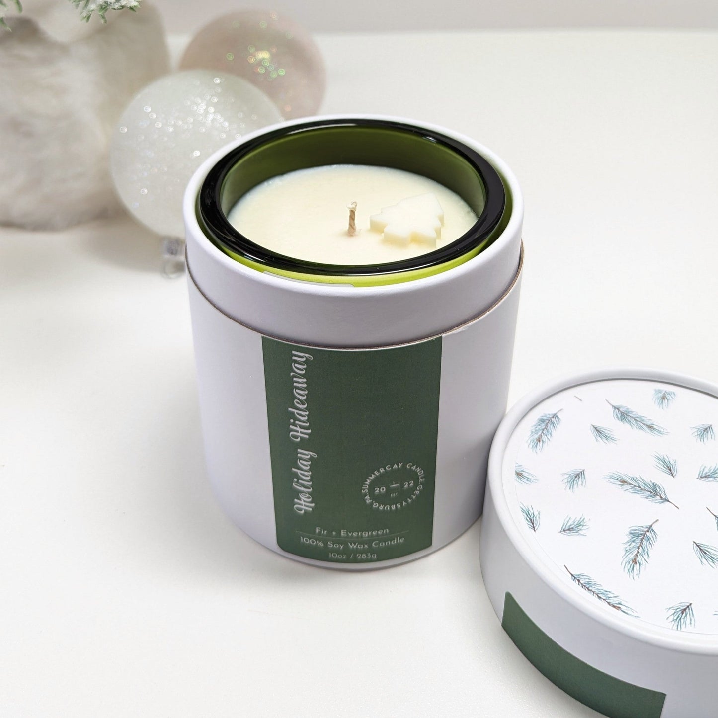 Holiday Hideaway Candle, Fraser Fir Escape, SummerCay