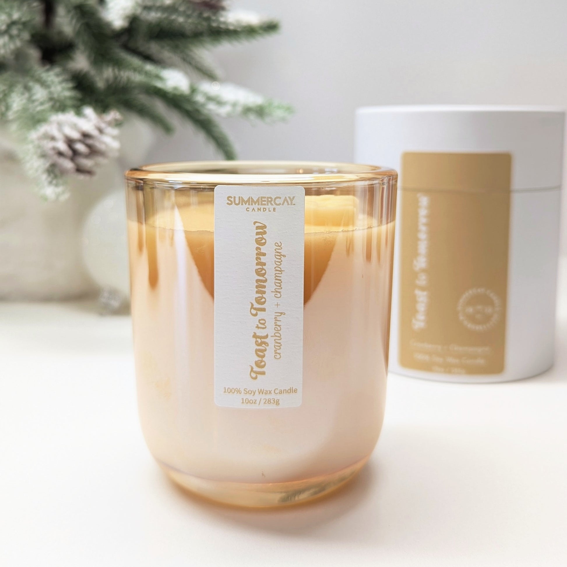 Toast to Tomorrow Candle, Festive Citrus Scent, SummerCay