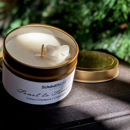 Mini Gold Tin Candle