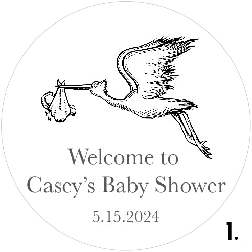 Personalized Baby Shower Favors, Mini Candles, SummerCay