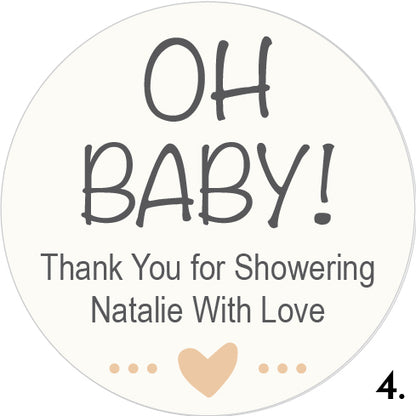 Personalized Baby Shower Favors, Mini Candles, SummerCay