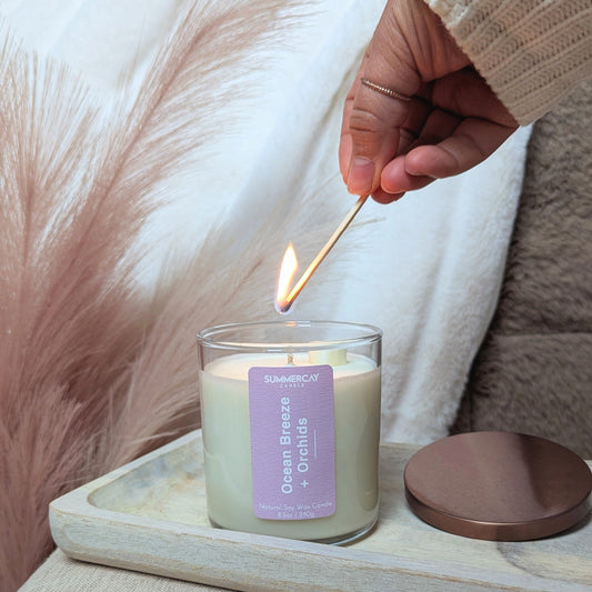 Ocean Breeze + Orchids Candle