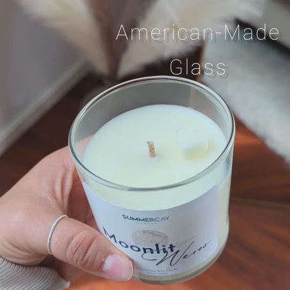 White Petal Tea Cup Candle