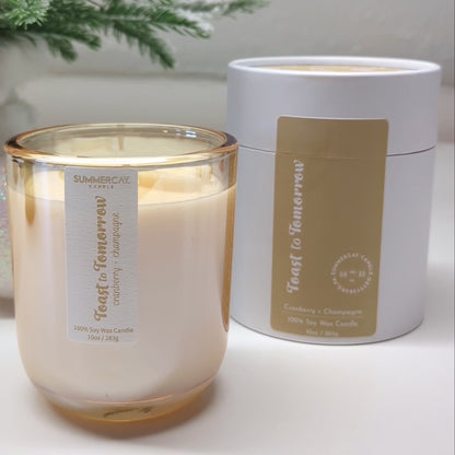 Toast to Tomorrow Candle, Festive Citrus Scent, SummerCay