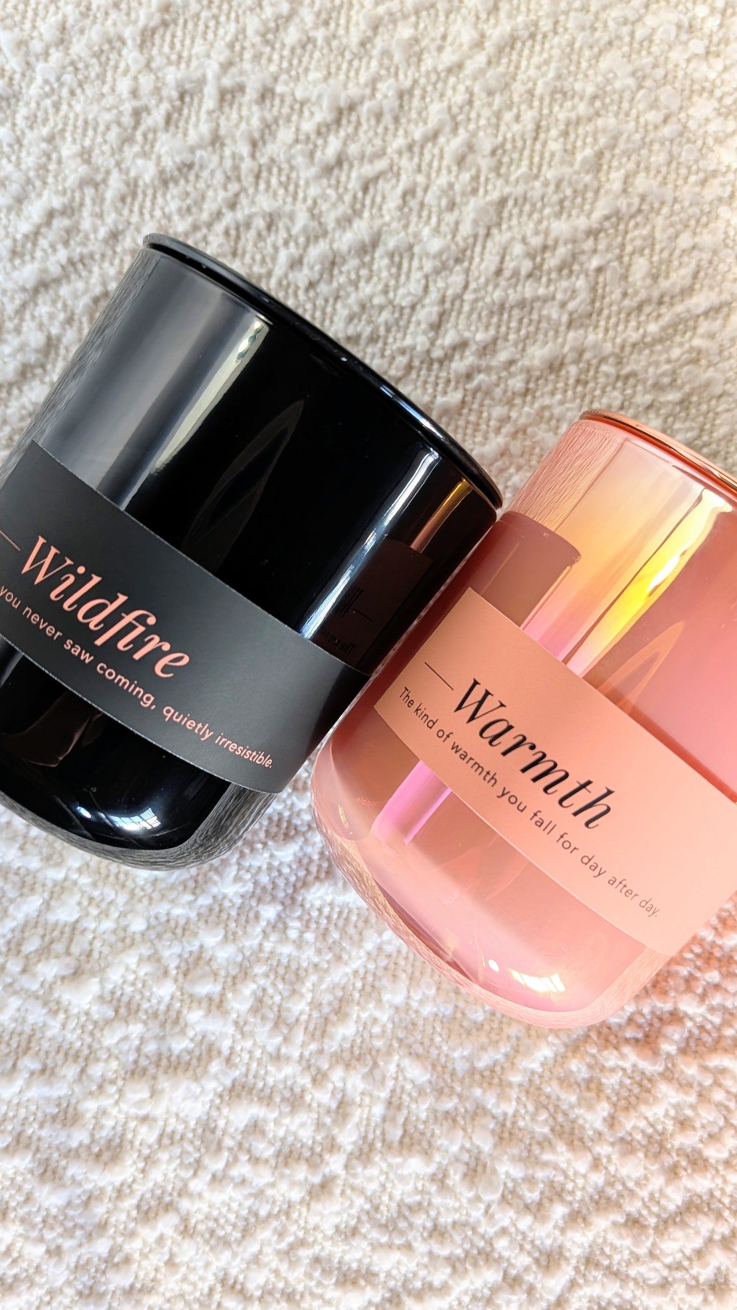 Warmth + Wildfire | Valentines 14oz Soy Candle Duo