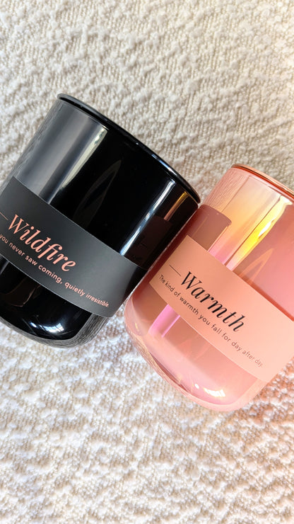 Warmth + Wildfire | Valentines 14oz Soy Candle Duo