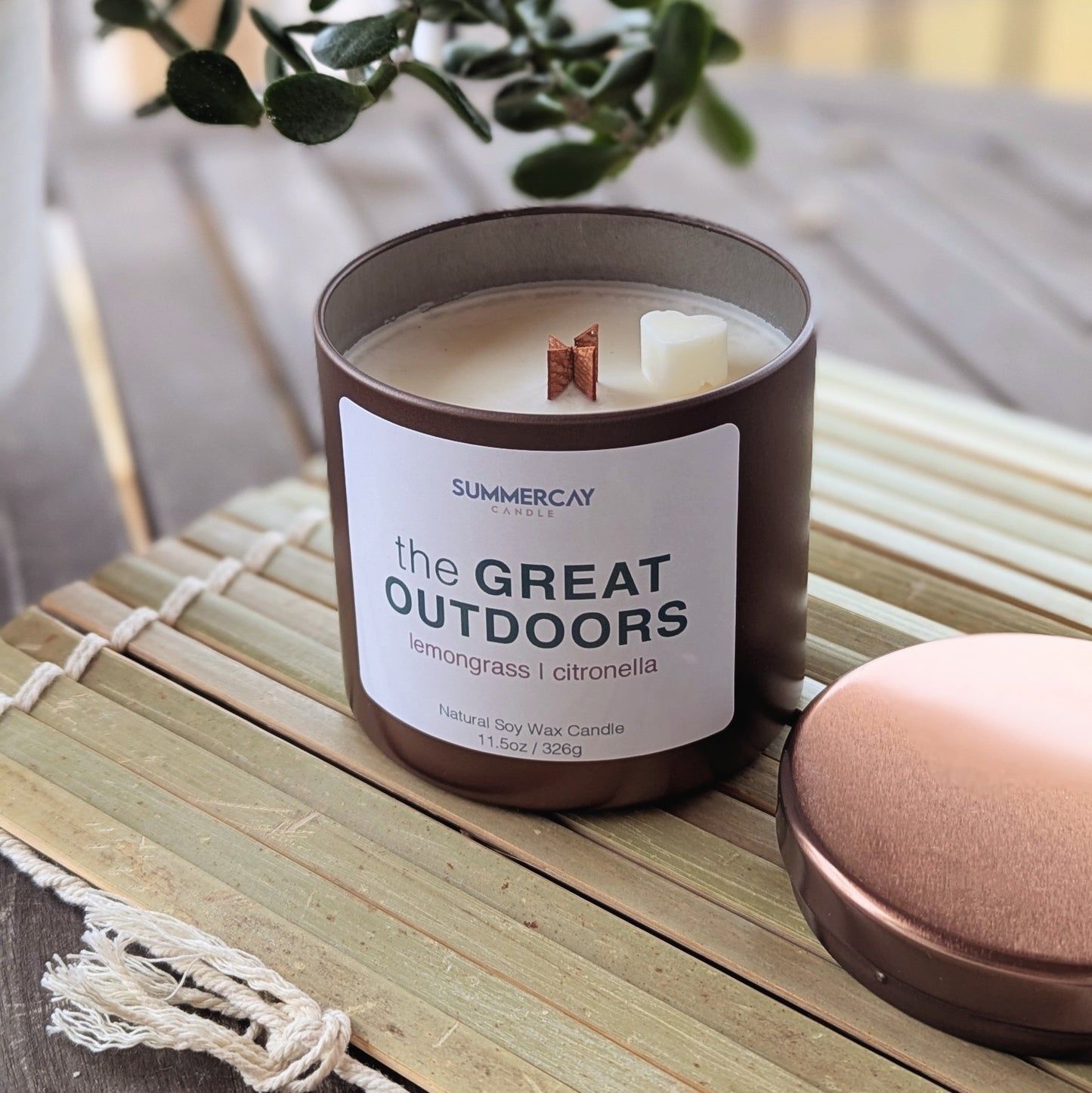 the Great Outdoors Wood Wick Candle