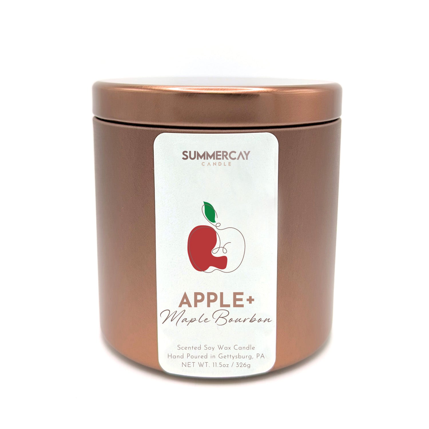 Wooden Wick Apple + Maple Bourbon Candle - SummerCay Candle