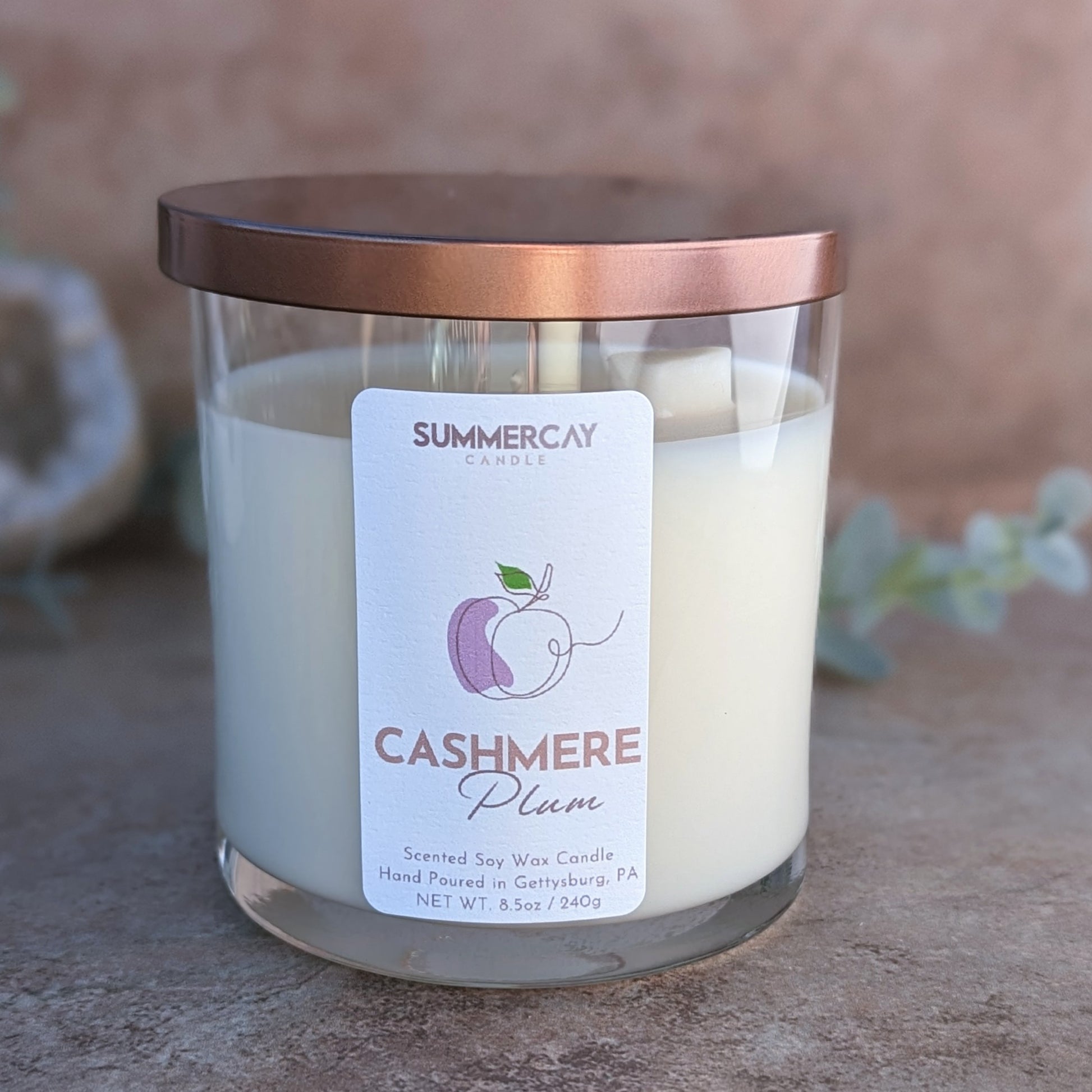 Cashmere Plum Candle - SummerCay Candle