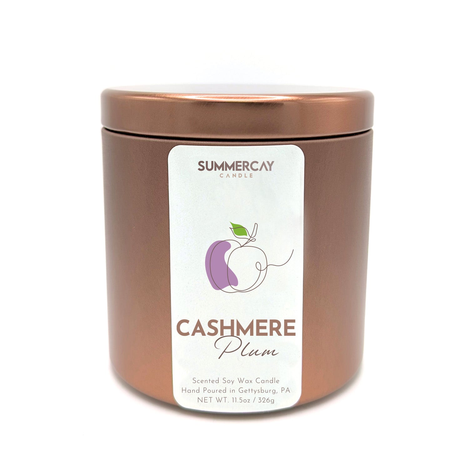 Wooden Wick Cashmere Plum Candle - SummerCay Candle