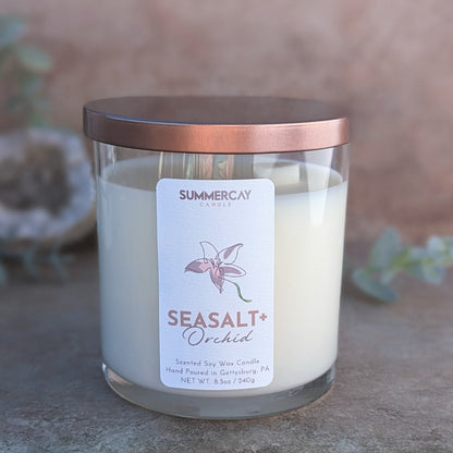 Sea Salt + Orchid Candle - SummerCay Candle