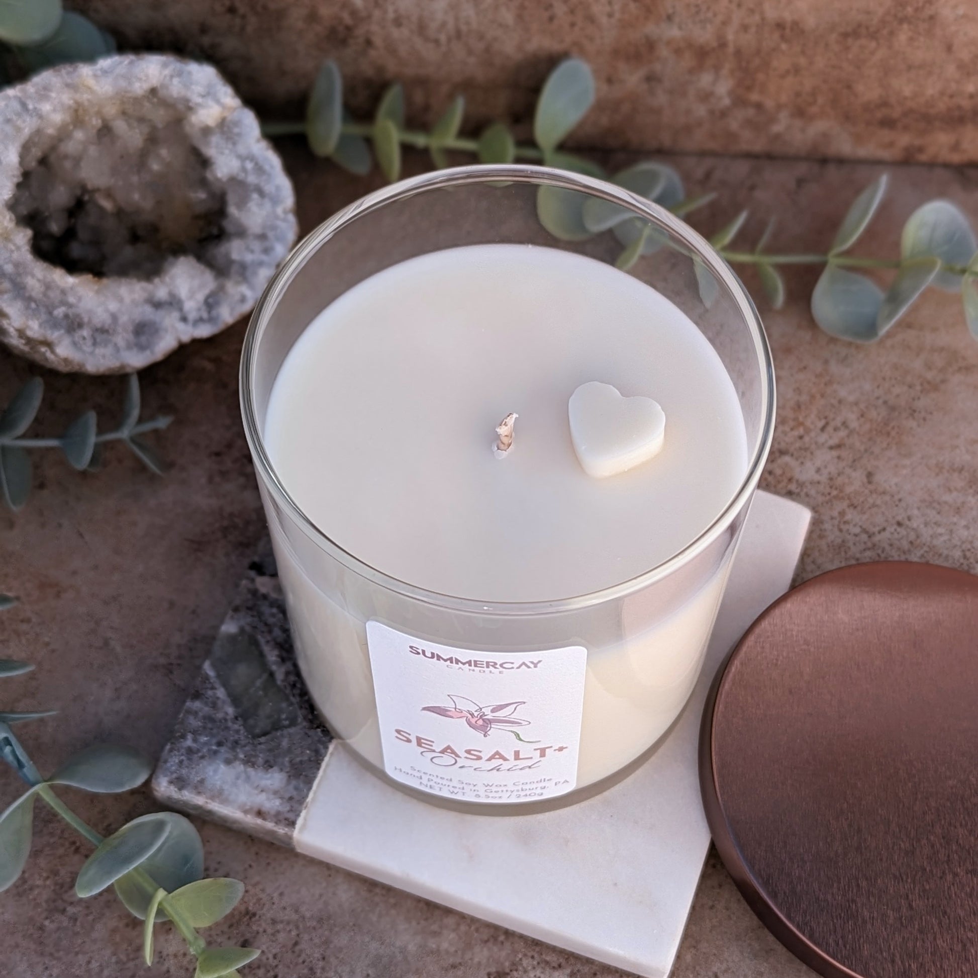 Sea Salt + Orchid Candle - SummerCay Candle